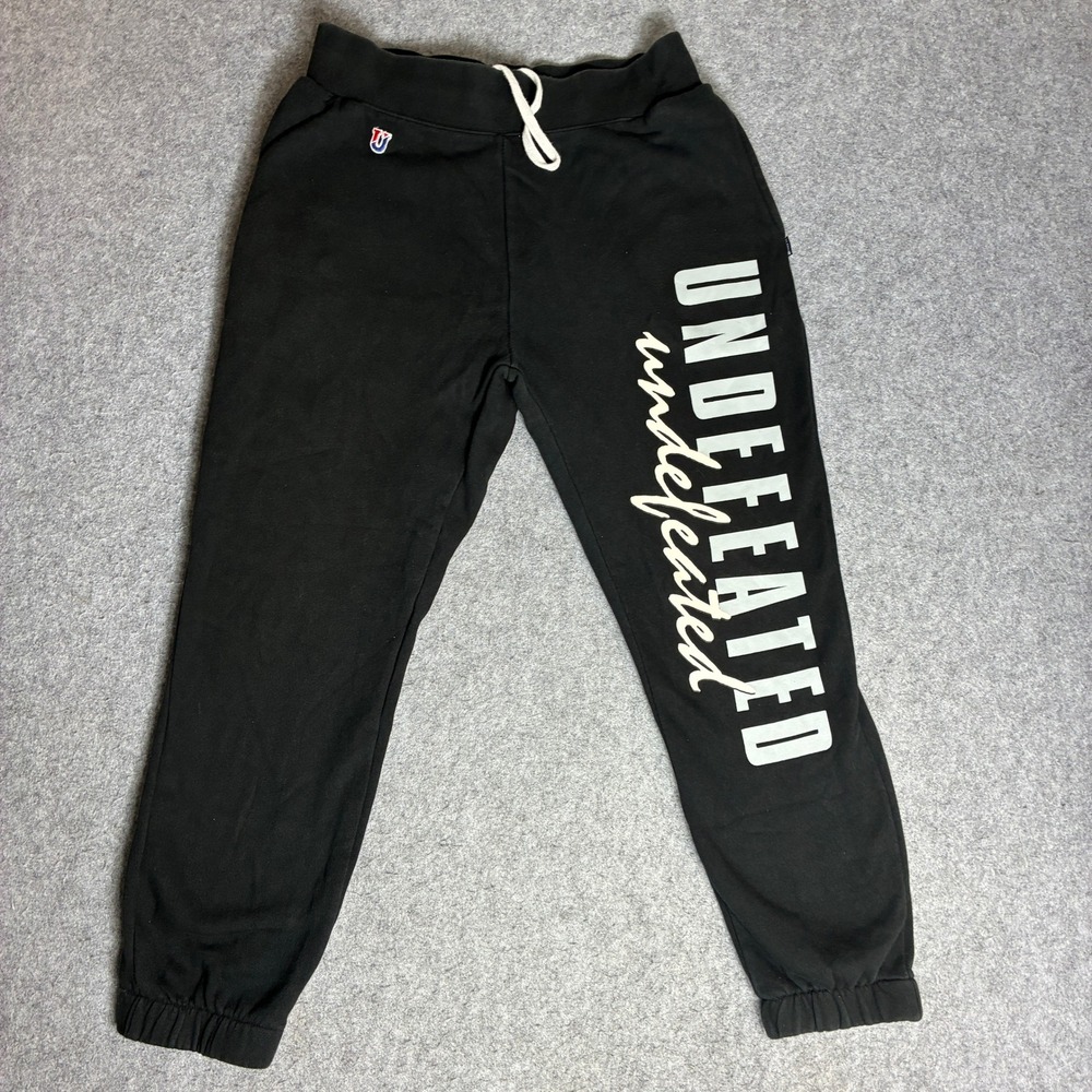 Undefeated Mens 30x26 Size Medium Graphic Logo Sweatpants Black Joggers